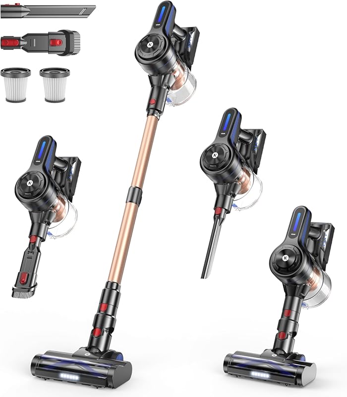 7 Best Vacuums For Tile Floors: Expert Picks for Top Performance 5 NADALY Cordless Stick Vacuum with Powerful Suction and Anti-Tangle Des