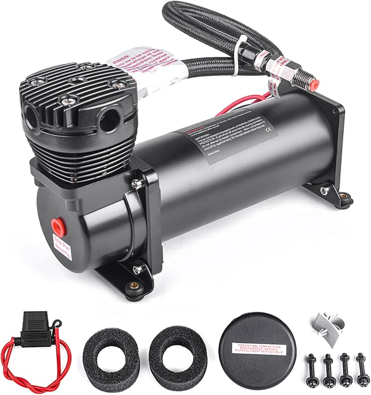 5 Best Air Compressors for Tornador: Top-Rated & Reviewed 5 Black 200 PSI 12V Air Compressor with 3/8 NPT Fittings for Automotive