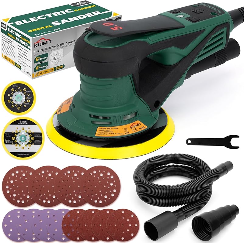 Random Orbital Sander, Brushless Motor, Variable Speed, Dual 5