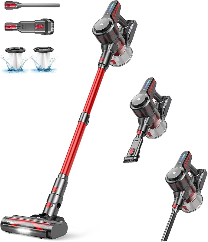 Cordless Stick Vacuum for Hardwood Floors and Pet Hair, Lightweight, A