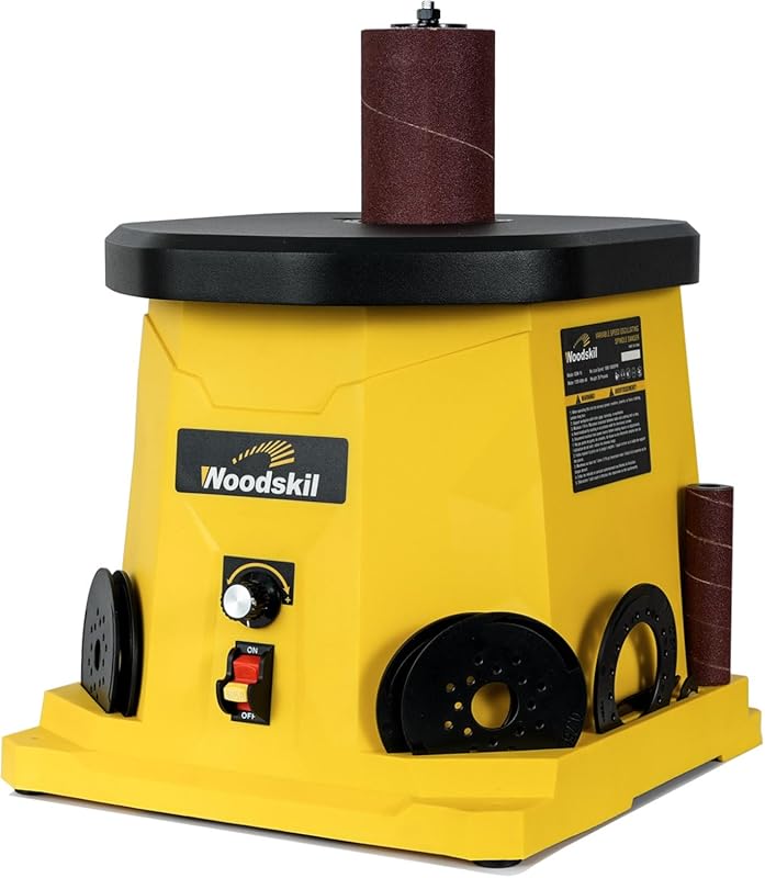 4A Variable Speed Oscillating Spindle Sander with 1000-1800RPM, Sleeve