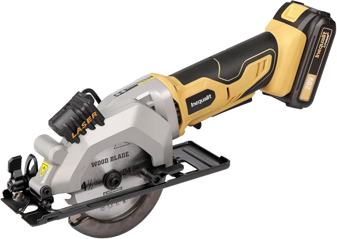 5 Best Mini Circular Saw Cordless: Expert Picks for Quality 5 Cordless Mini Circular Saw 4-1/2 Inch with Laser Guide, Rip Guides, an