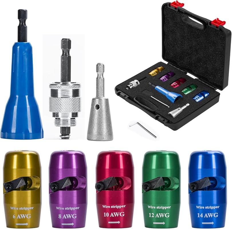 Wire Stripper Twister Tool for Drill, 2025 Upgraded Wire Stripping Too
