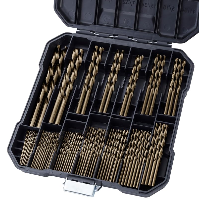 5 Best Cobalt Drill Bits For Metal: Expert-Tested Durability 6 M35 Cobalt Drill Bit Set for Hardened Metal and Stainless Steel, 1/16