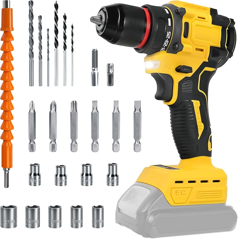 5 Best Cordless Dewalt Drills: Expert Tested, Top Quality 3 Cordless Brushless Drill Driver with 3/8-inch Keyless Chuck for Dewalt