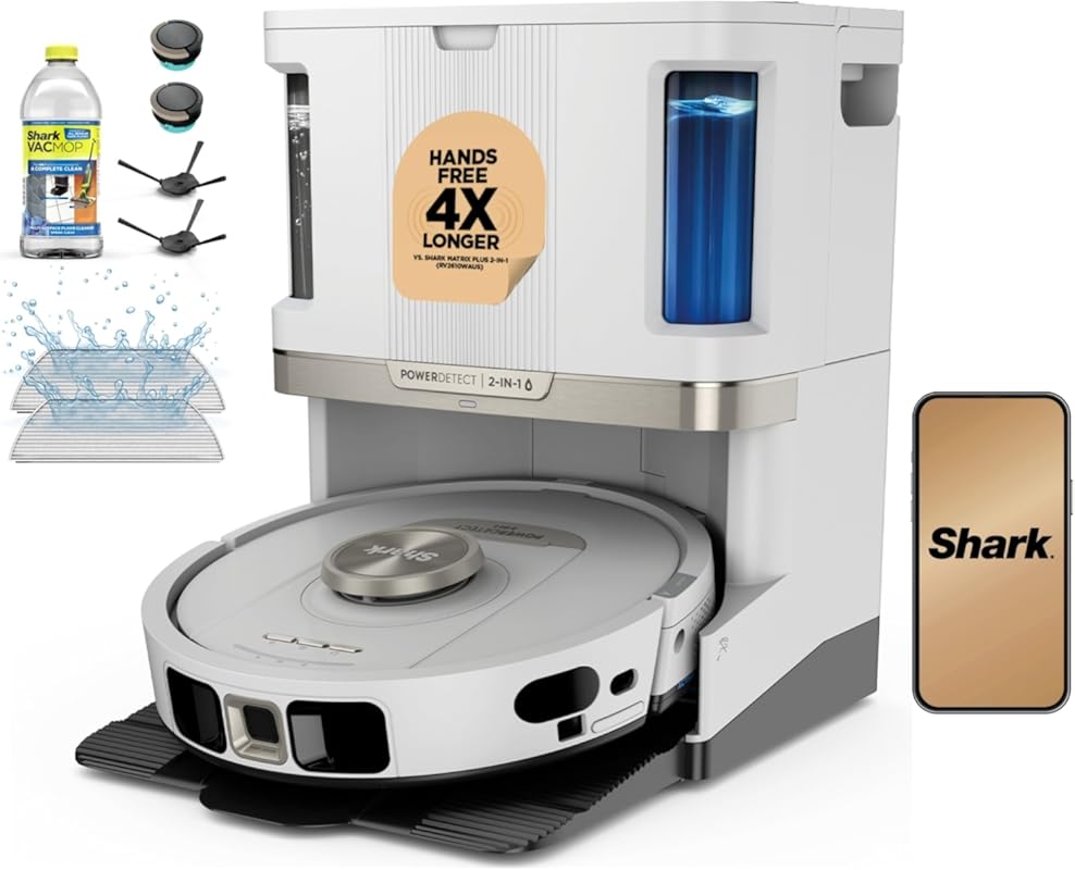 Shark Robot Vacuum and Mop: Self-Emptying, Self-Refilling, and Self-Cl