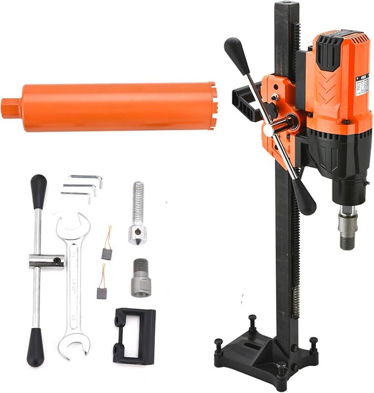 5 Best Drills For Concrete: Our Expert's Top Picks 5 8-inch Wet Concrete Diamond Core Drill Rig with Stand, 750RPM, 1-1/4