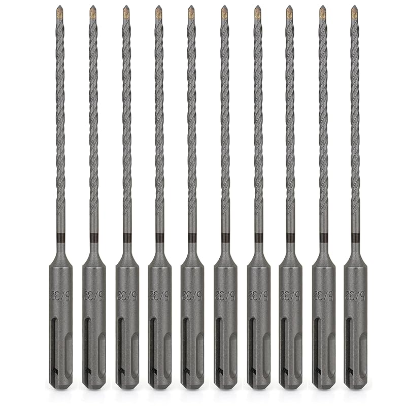 5/32-inch SDS Plus Rotary Hammer Drill Bit with Cross Carbide Tip for 