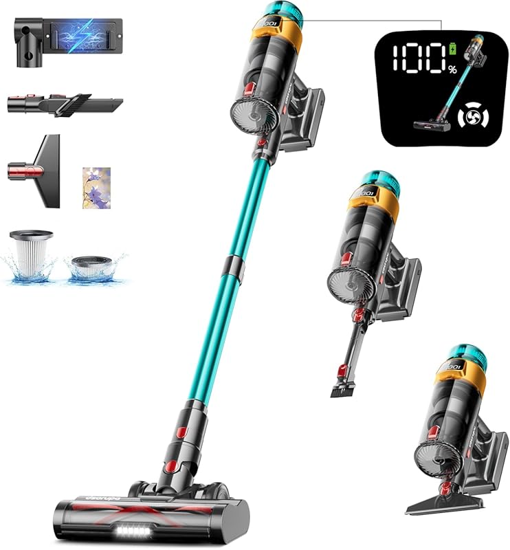 5 Expert Picks: Best Cordless Vacuums for Pet Hair 5 Cordless Stick Vacuum for Pet Hair, 50KPA Suction, 70-Min Runtime, Ant
