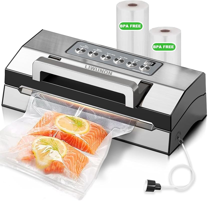 5 Best Vacuum Sealers: Consumer Reports' Top Picks 2 Automatic Food Vacuum Sealer with cutter, bag storage, two bag rolls,