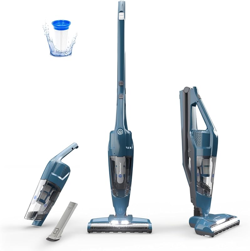 Vacmaster Cordless Stick Vacuum: Lightweight with LED Headlight for Ha