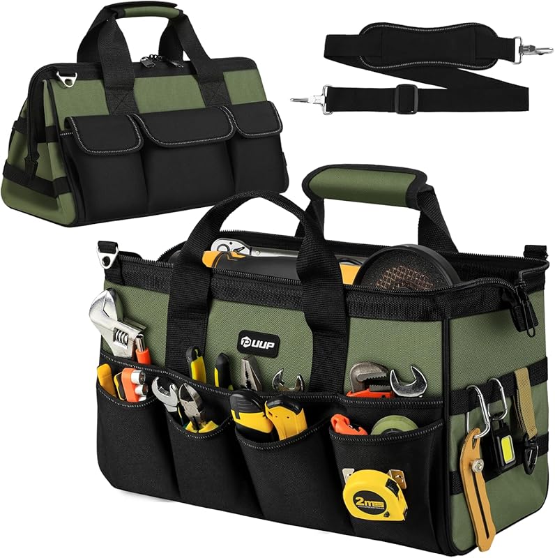 5 Best Tool Bags for Electricians: Top Picks for Pros 3 18-Inch Large Electrician Tool Bag: 16 Pockets, Heavy-Duty Constructio