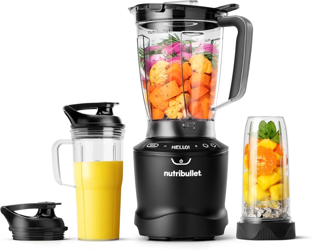 10 Best Blenders for Veggie Smoothies: Expert-Vetted Picks 4 nutribullet® SmartSense Blender Combo, 1400W, 64oz Pitcher, 32oz & 24o