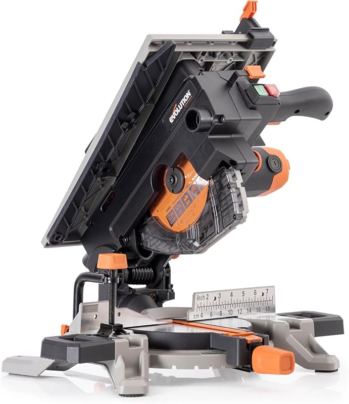 Evolution 8-1/4” Convertible Miter Table Saw: Multi-Material Cutting f