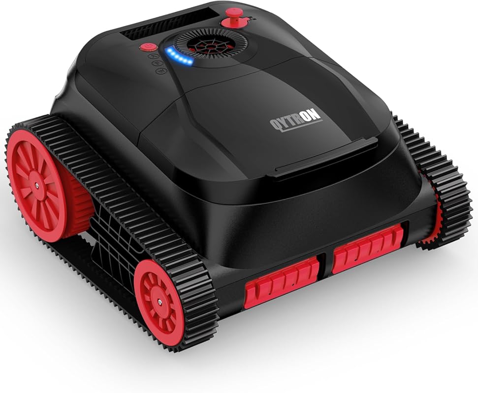 NIXBOT QP5 Cordless Robotic Pool Cleaner: Wall Climbing, Dual-Motor fo