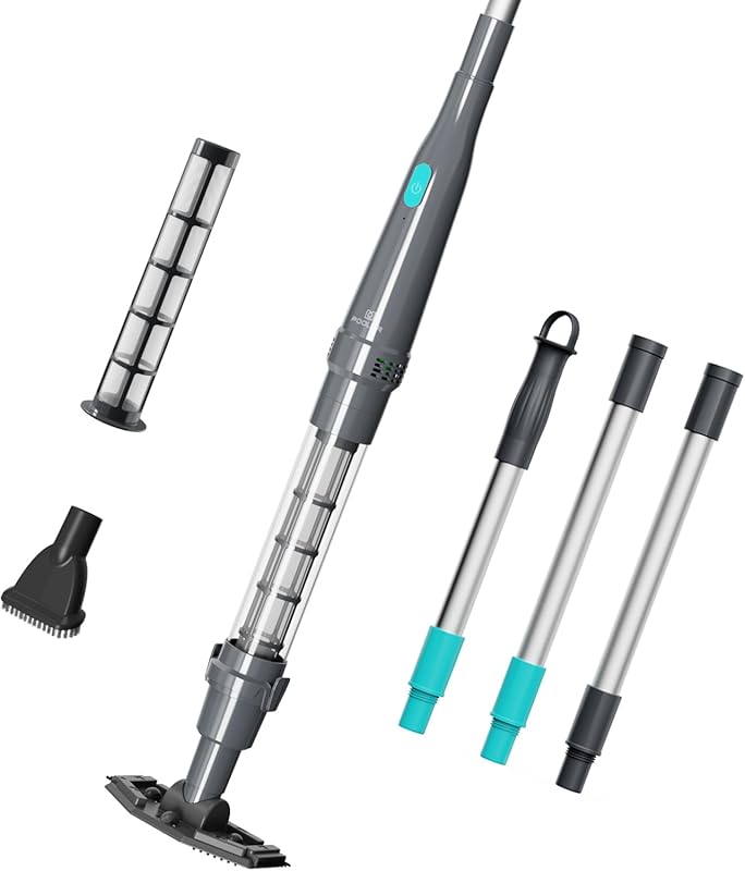 5 Best Above Ground Pool Vacuums for Algae: Quality & Expert Picks 4 Cordless Handheld Above Ground Pool Vacuum with 2 Brush Heads and 90-M