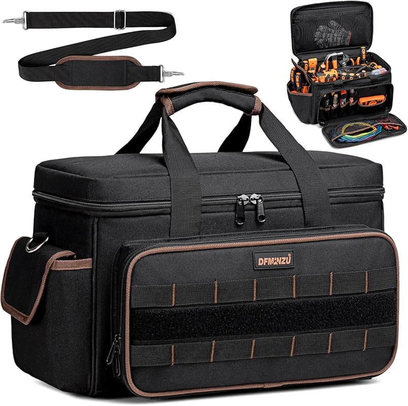 5 Best Tool Bag for Carpenter: Pro-Grade Picks for Durability 3 17-Inch Heavy Duty Tool Bag: 20 Pockets, Wide Mouth Portable Organizer
