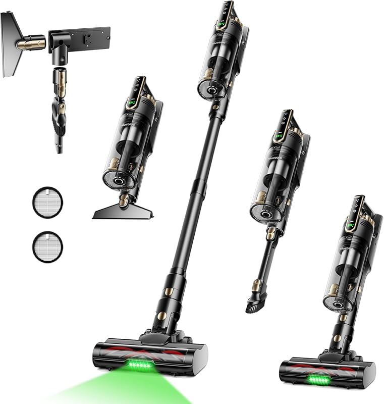 Trucozie Cordless Stick Vacuum: Lightweight, Self-Standing, 50-Min Run