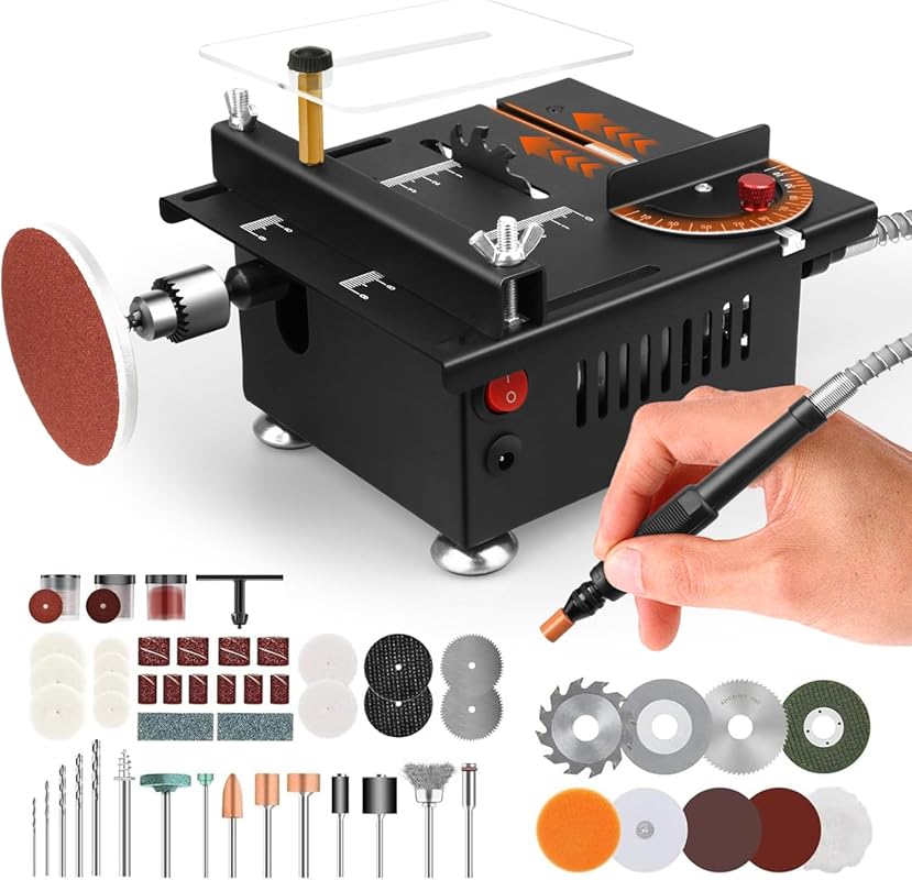5 Best Mini Table Saws: Expert Picks for Precision & Power 6 Portable Mini Table Saw for Crafts, Multifunctional with Adjustable Sp