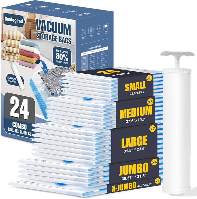 Best Vacuum Storage Bags for Clothing, Featuring Multiple Sizes and a 