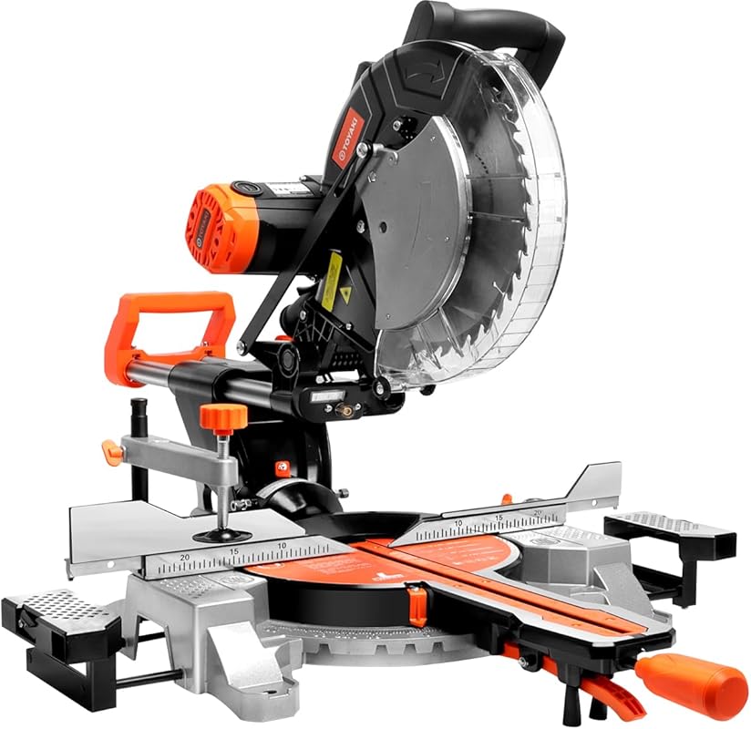 12-inch Sliding Compound Dual-Bevel Miter Saw with Laser, LED, 15-Amp,