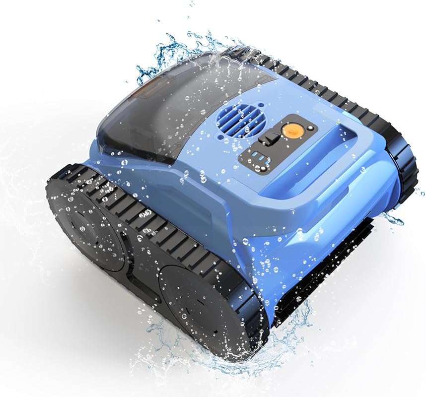 Robotic Pool Vacuum for Inground Pools, Wall Climbing, Cleans Floors, 