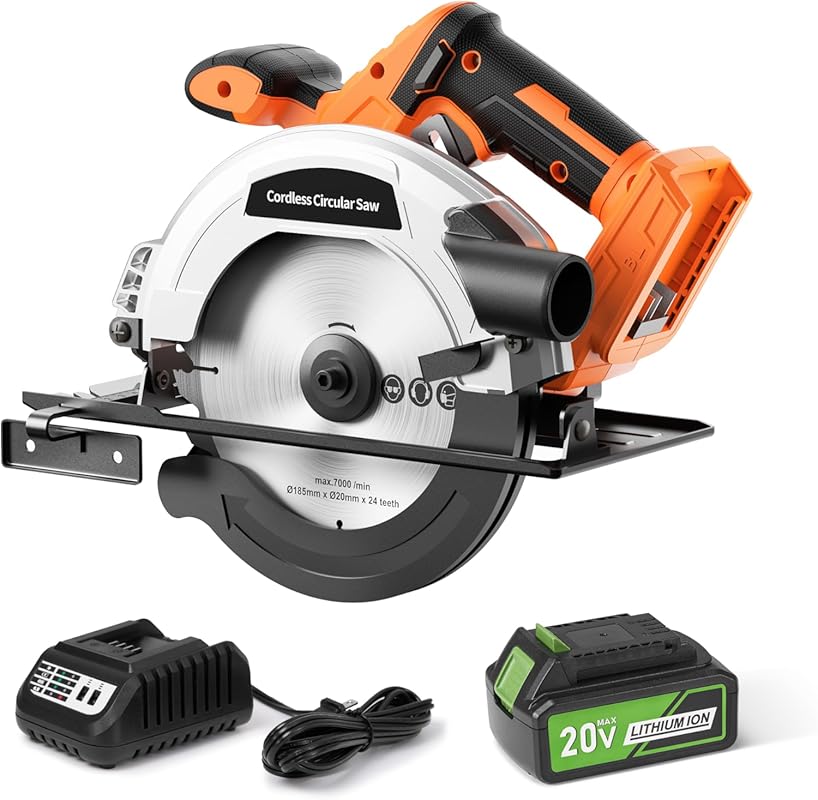 5 Best Cordless Mini Circular Saws: Expert Picks for Top Quality 5 Cordless 7-1/4-inch Circular Saw, 4.0Ah Battery, Brushless Motor, 45°