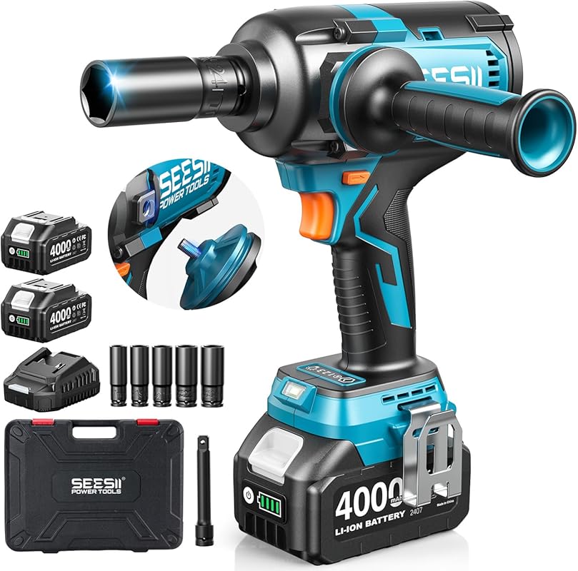 The 5 Best Torque Cordless Drills: Expert Picks for Max Power 5 Seesii Impact Wrench 885Ft-lbs : 1/2