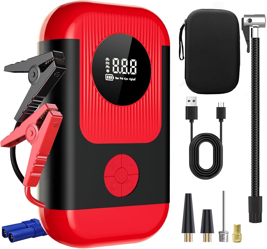 5 Best Car Jump Starter With Air Compressor: Expert Picks for Quality 6 Cordless Portable Car Jump Starter with 150 PSI Air Compressor and Pho