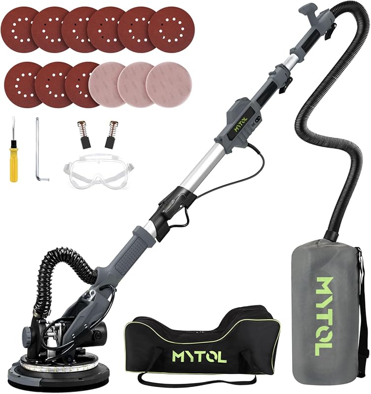 7.2 Amp Electric Sander with Vacuum Dust Collection, Variable Speed, a