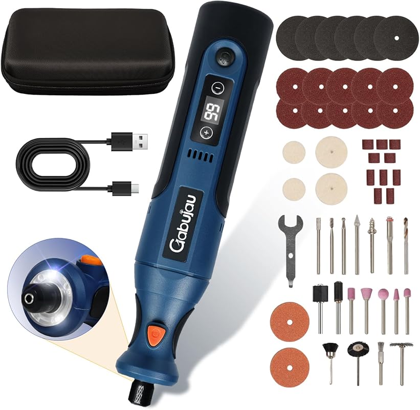 Cordless Rechargeable Rotary Tool Kit for Jewelry Making and Fine Deta