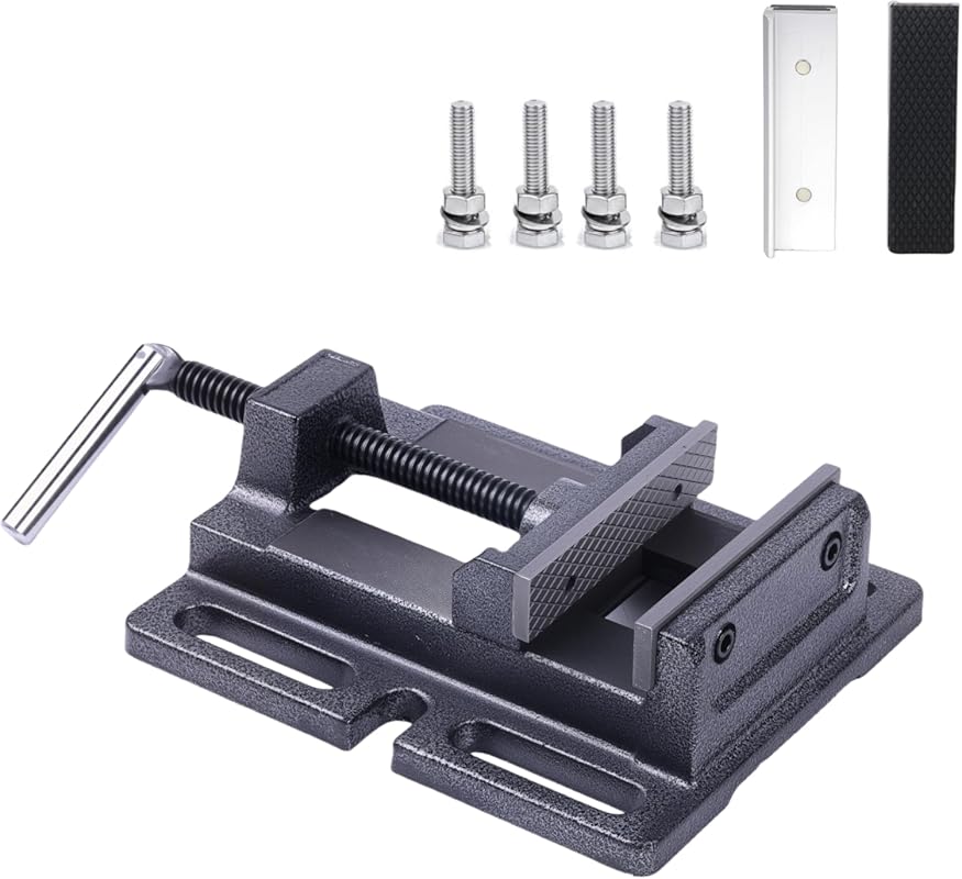 A Premium 4-inch Heavy Duty Drill Press Vise with Two Jaws for Worksho