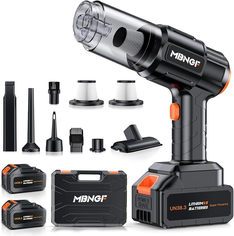 Portable Cordless Car Vacuum Cleaner with Blower Function for Home and