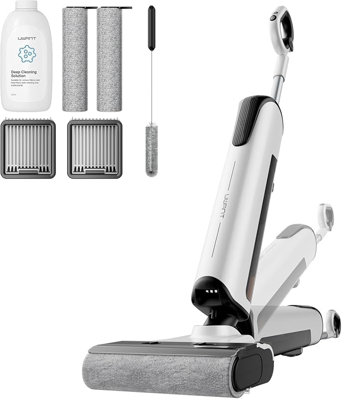uwant D100 Wet Dry Vacuum Mop All-in-One Cleaner with Self-Cleaning fo