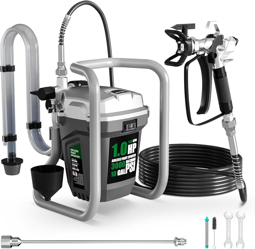 Professional Electric Airless Paint Sprayer with Extension Rod for Wal