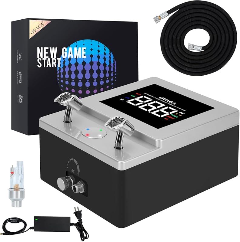 Ovaga Airbrush Compressor with Digital Display and Pressure Control fo