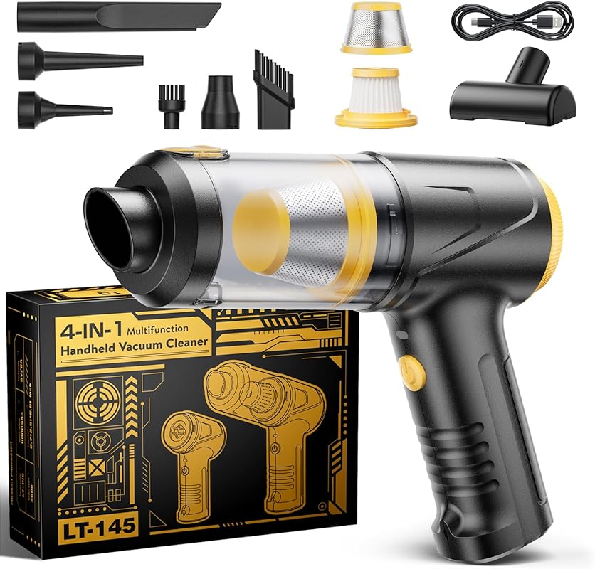 5 Best Portable Vacuum for Car: Expert Picks for a Spotless Interior 5 Portable Mini Cordless Car Vacuum: Handheld with Dual Suction Modes an