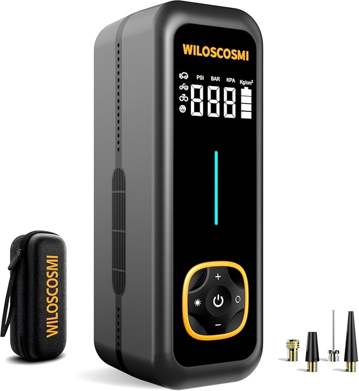 Cordless Portable Air Compressor for Vehicles, 150PSI with Pressure Ga