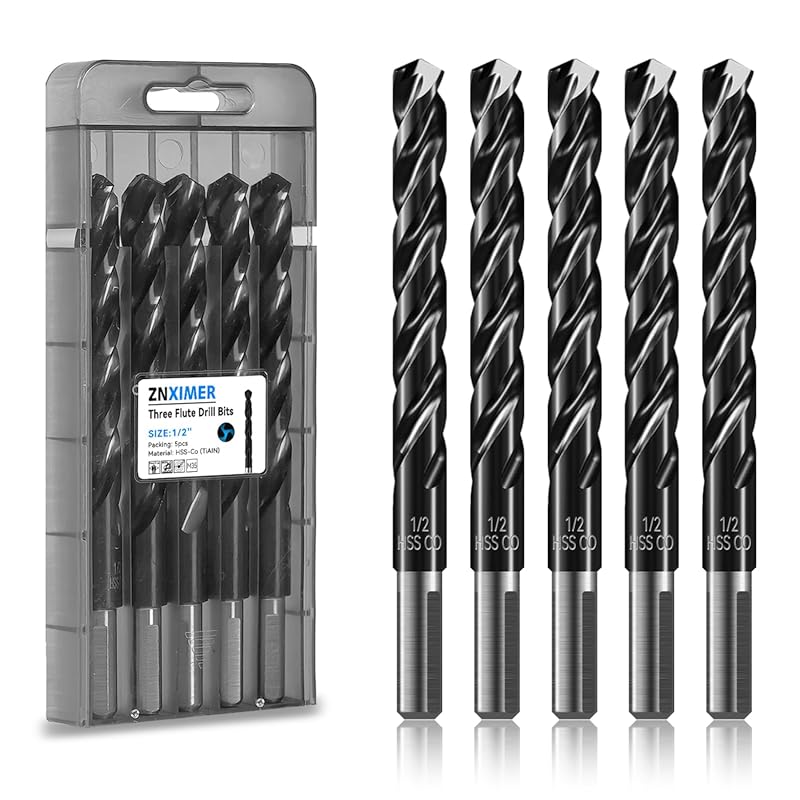5 Expert Picks: Best Drill Bits for Drilling Out Bolts Flawlessly 5 Triple Spiral Flute Cobalt Drill Bit Set for Drilling Out Bolts in Har