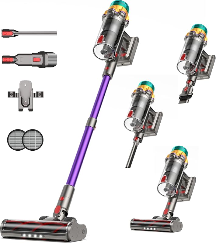 7 Best Cordless Vacuum Cleaners: Expert-Reviewed for Quality 2 Cordless Stick Vacuum Cleaner: 65-Min Runtime, Strong Suction, Self-St