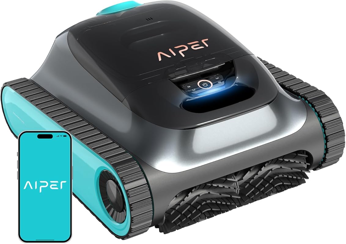Aiper Scuba S1 Robotic Pool Cleaner: Smart Navigation, Wall, Waterline