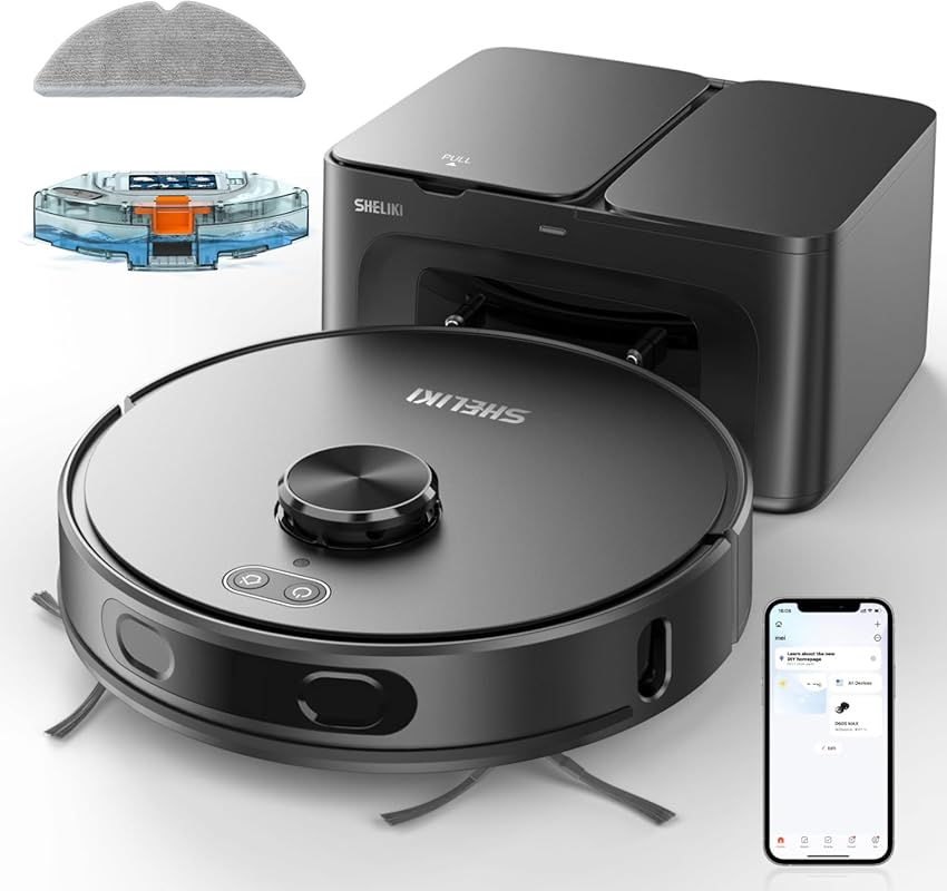 Best Robot Vacuum and Mop with LiDAR Navigation, Strong Suction for Wo
