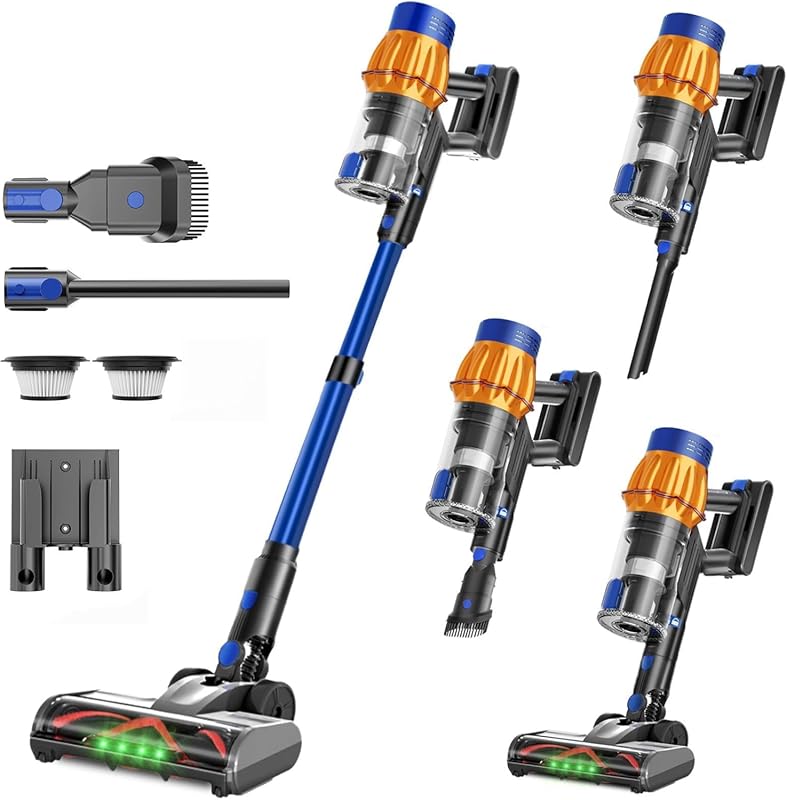 5 Expert Picks: Best Cordless Vacuums for Pet Hair 1 Lightweight Cordless Vacuum for Pet Hair, 55Kpa Suction, 65-Min Runtim