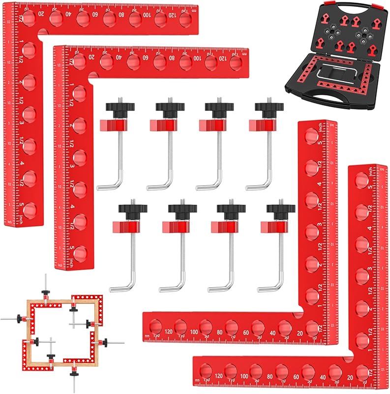 Durable Aluminum Alloy 90 Degree Corner Clamps for Woodworking, Positi