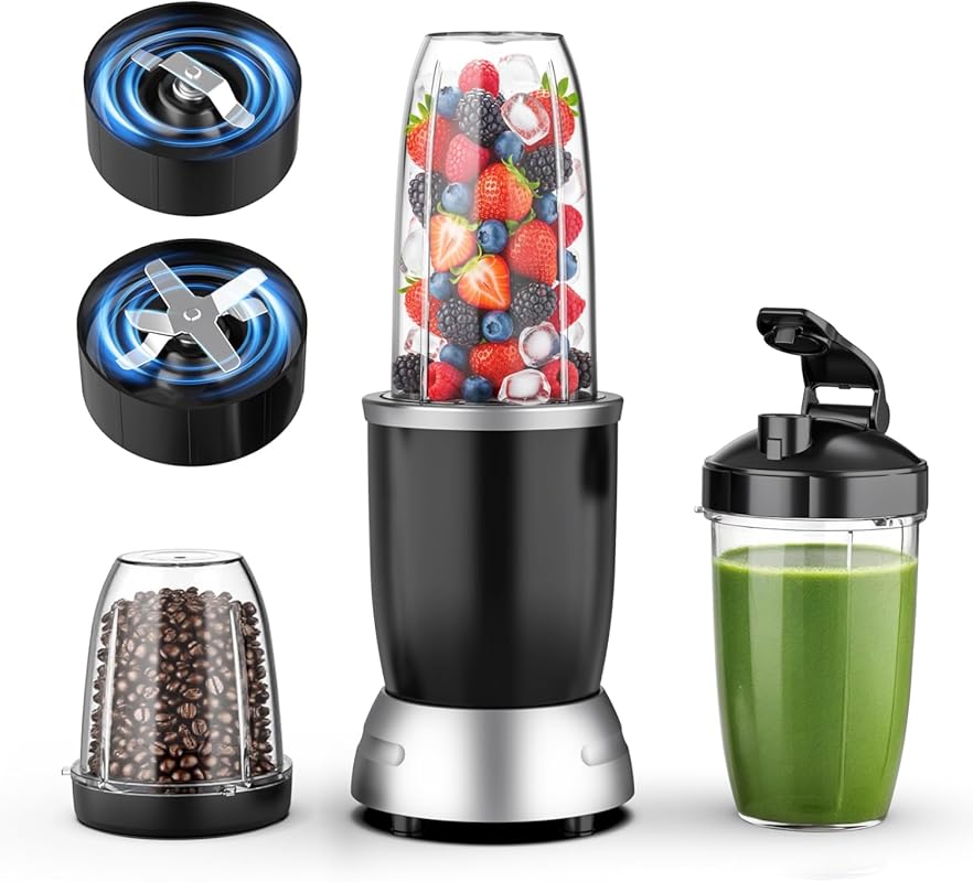 Powerful Personal Blender for Smoothies, Shakes, and Ice Crushing with