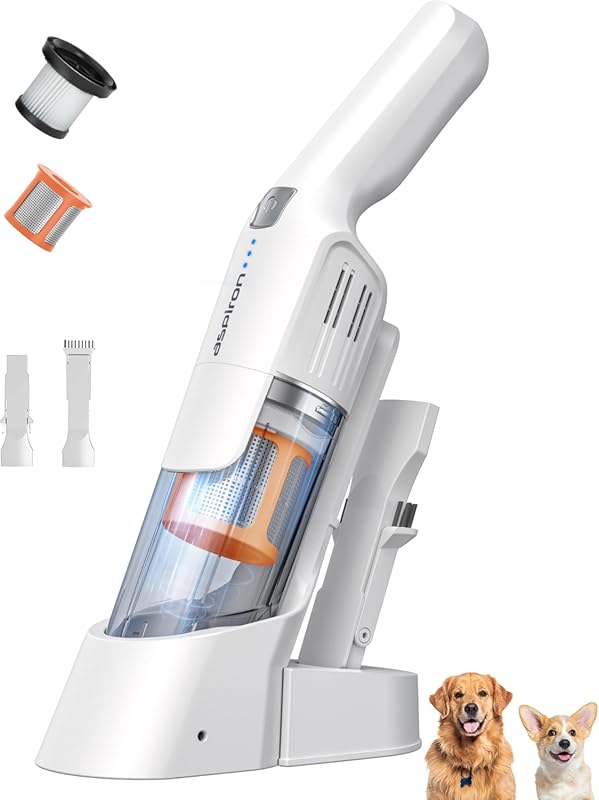 Aspiron Cordless Handheld Car Vacuum: Portable, Rechargeable, and Powe