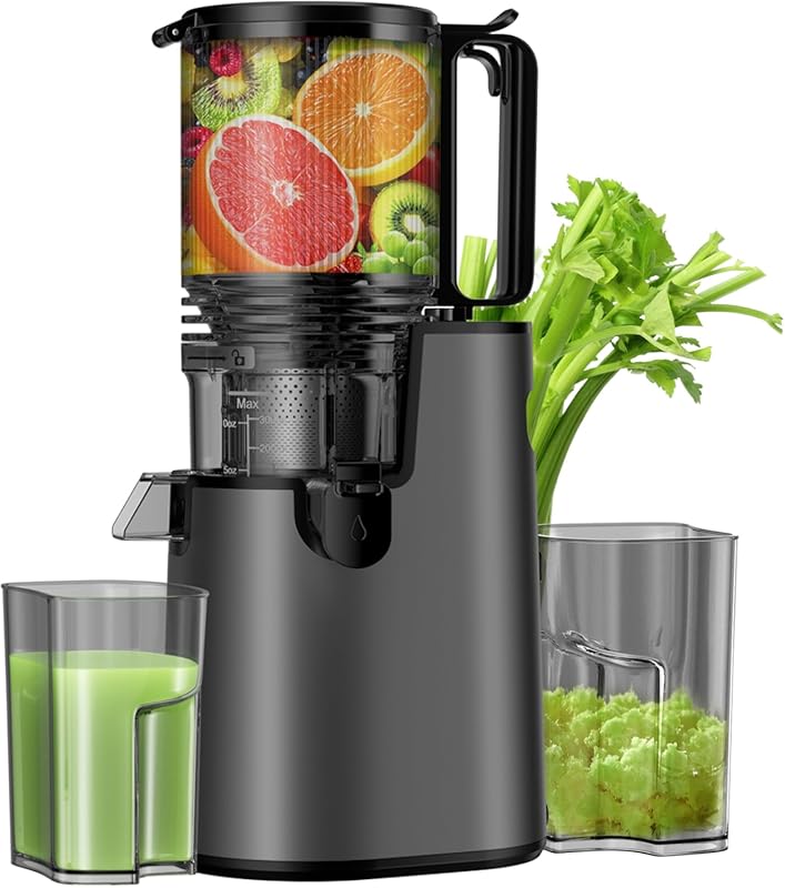 Cold Press Slow Masticating Juicer with 5.4-inch Wide Chute for High J
