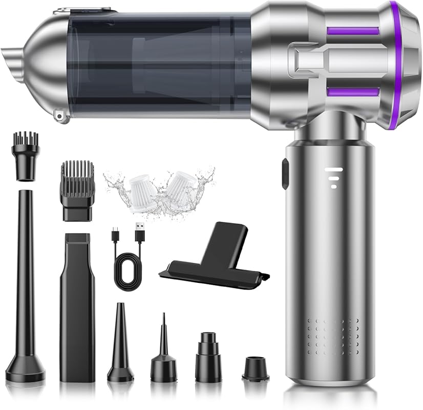 5 Best Car Vacuum Cordless: Our Top Picks 4 Mini Handheld Cordless Car Vacuum: Powerful 28000Pa Suction and 3-Spee