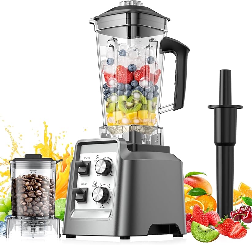 10 Best Blenders for Veggie Smoothies: Expert-Vetted Picks 7 Blender, 68Oz. Countertop Blenders with 20Oz. Grinder, 28000 RPM Kitch