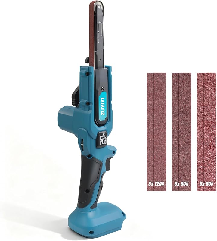 Cordless Detail Belt Sander for Makita 18V Batteries, 1/2 x 18-inch wi